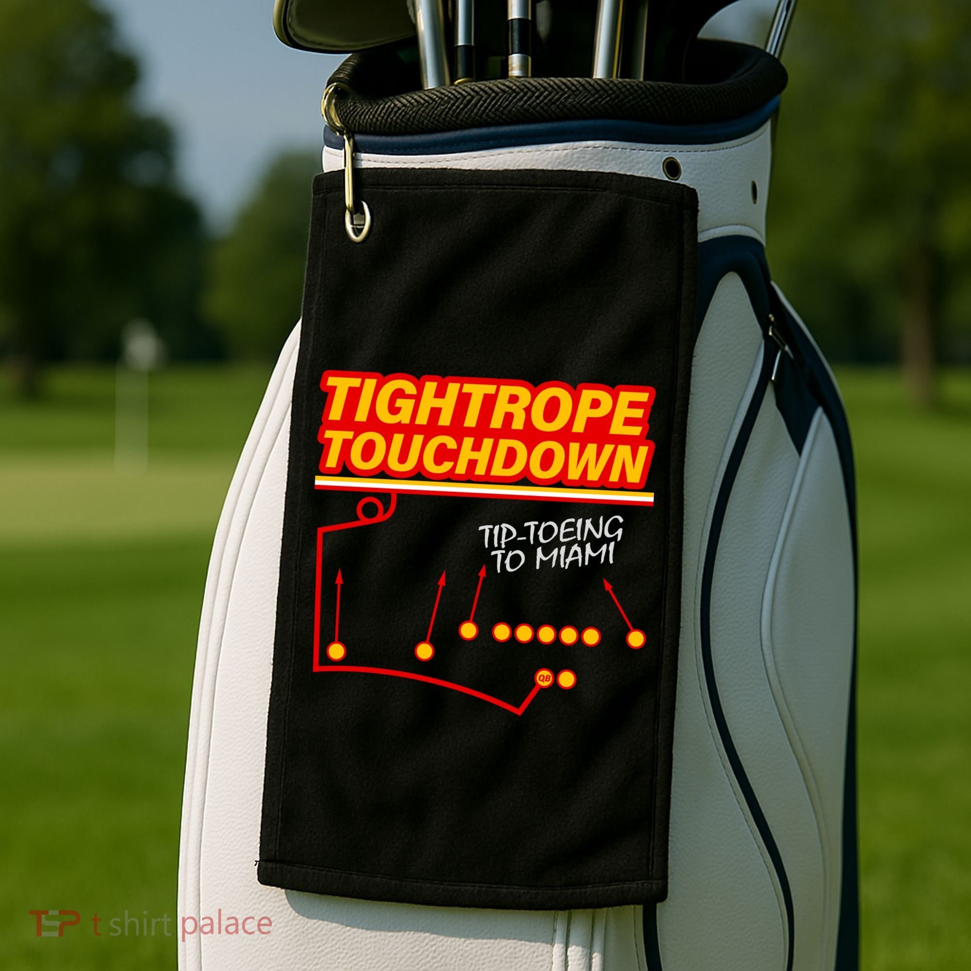 Touchdown Tightrope Golf Towel