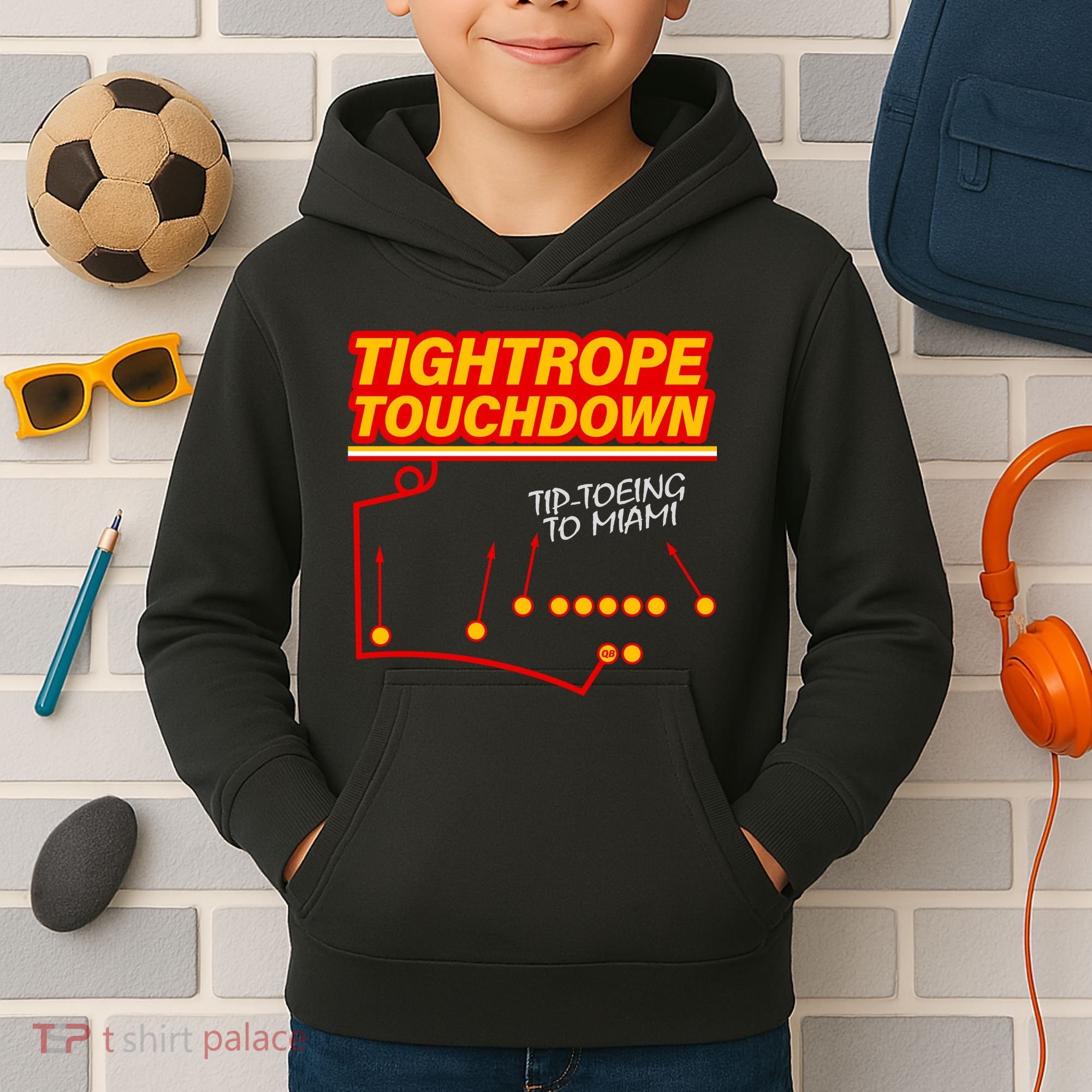 Touchdown Tightrope Kids Hoodie