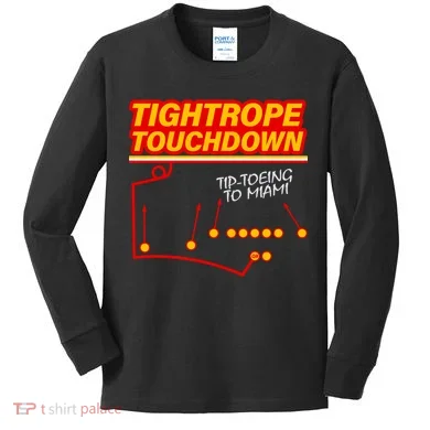 Touchdown Tightrope Kids Long Sleeve Shirt