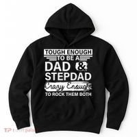 Tough Enough To Be A Dad & Stepdad Hoodie thumb 0