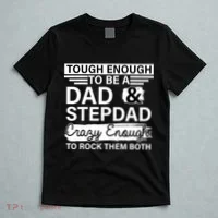 Tough Enough To Be A Dad & Stepdad T-Shirt thumb 5