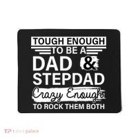 Tough Enough To Be A Dad & Stepdad Mousepad thumb 0