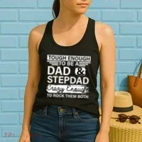 Tough Enough To Be A Dad & Stepdad Women's Tank Top thumb 2