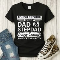 Tough Enough To Be A Dad & Stepdad Women's T-Shirt thumb 3