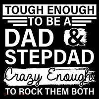 Tough Enough To Be A Dad & Stepdad Women's T-Shirt thumb 6