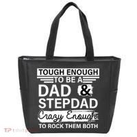 Tough Enough To Be A Dad & Stepdad Tote Bag thumb 0