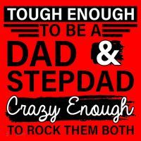Tough Enough To Be A Dad & Stepdad Santa Hat thumb 1