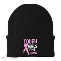 Tough Girls Fight Strong Breast Cancer Beanie thumb 0