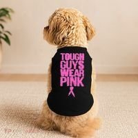 Tough Guys Wear Pink Breast Cancer Awareness Doggie Tank thumb 2