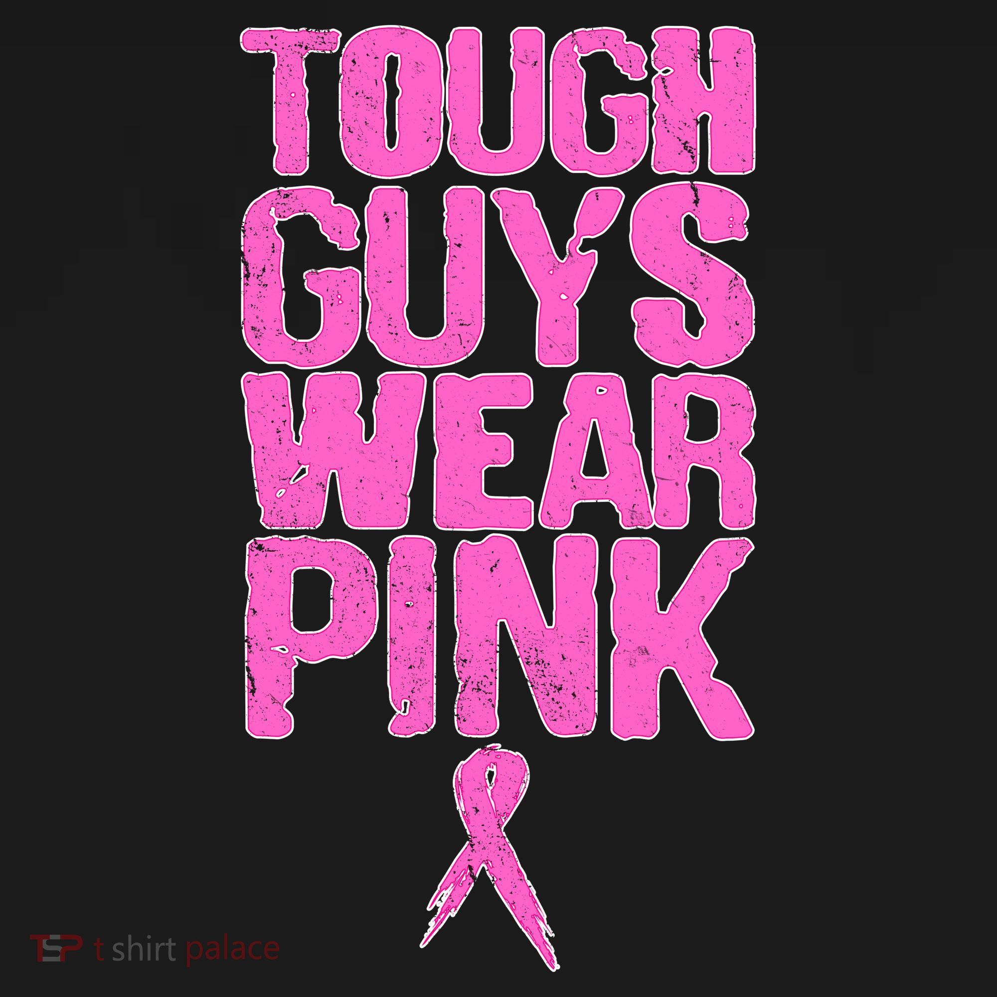 Tough Guys Wear Pink Breast Cancer Awareness Women's Hoodie