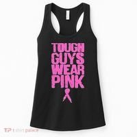 Tough Guys Wear Pink Breast Cancer Awareness Women's Tank Top thumb 0