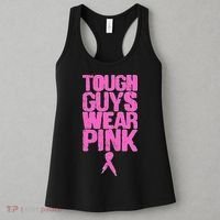 Tough Guys Wear Pink Breast Cancer Awareness Women's Tank Top thumb 3