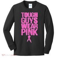 Tough Guys Wear Pink Breast Cancer Awareness Kids Long Sleeve Shirt thumb 0