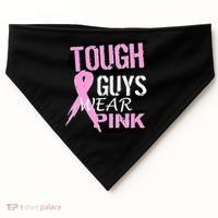 Tough Guys Wear Pink Cancer USA-Made Doggie Bandana thumb 0