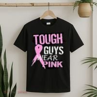 Tough Guys Wear Pink Cancer T-Shirt thumb 2