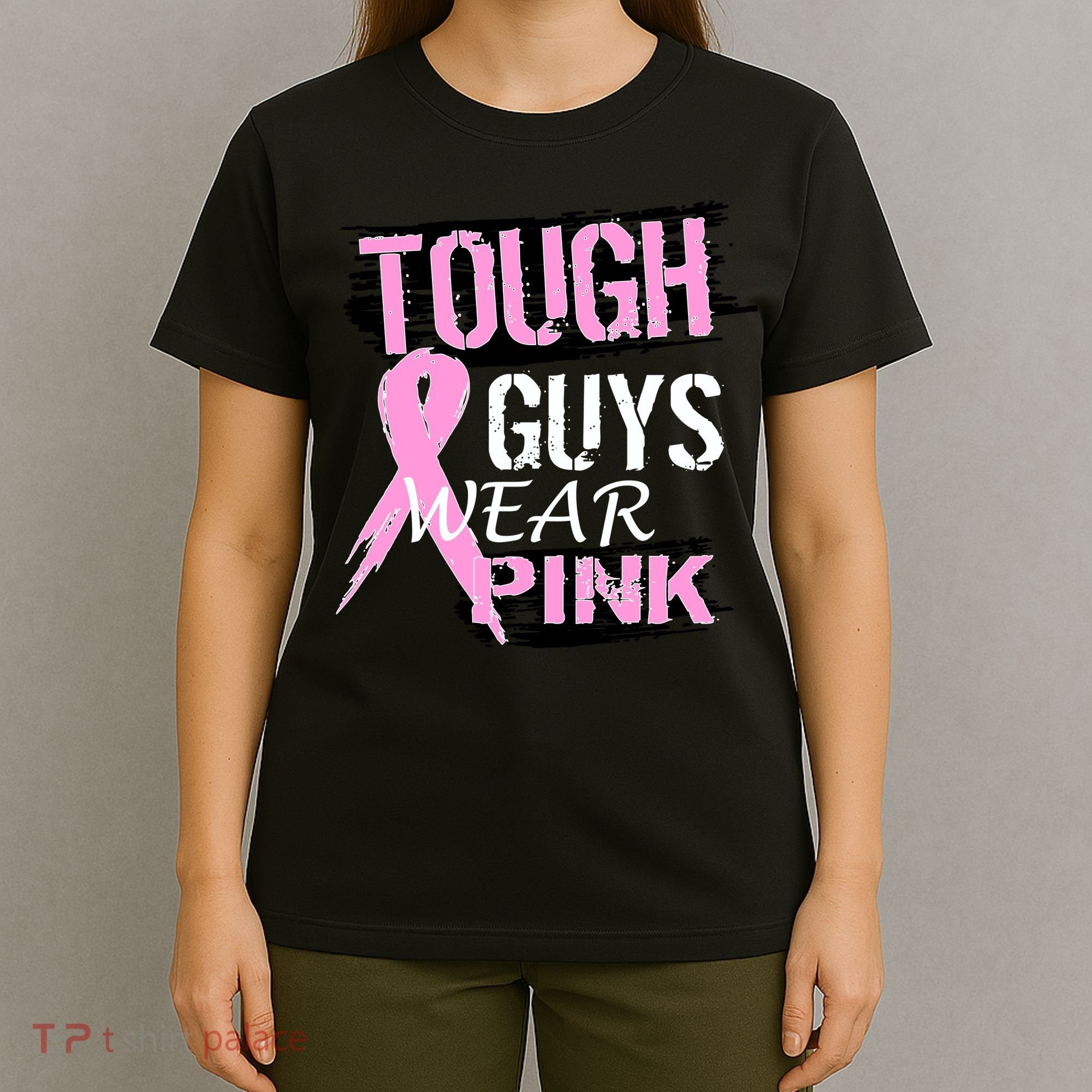 Tough Guys Wear Pink Cancer T-Shirt