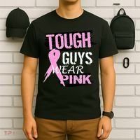 Tough Guys Wear Pink Cancer T-Shirt thumb 6