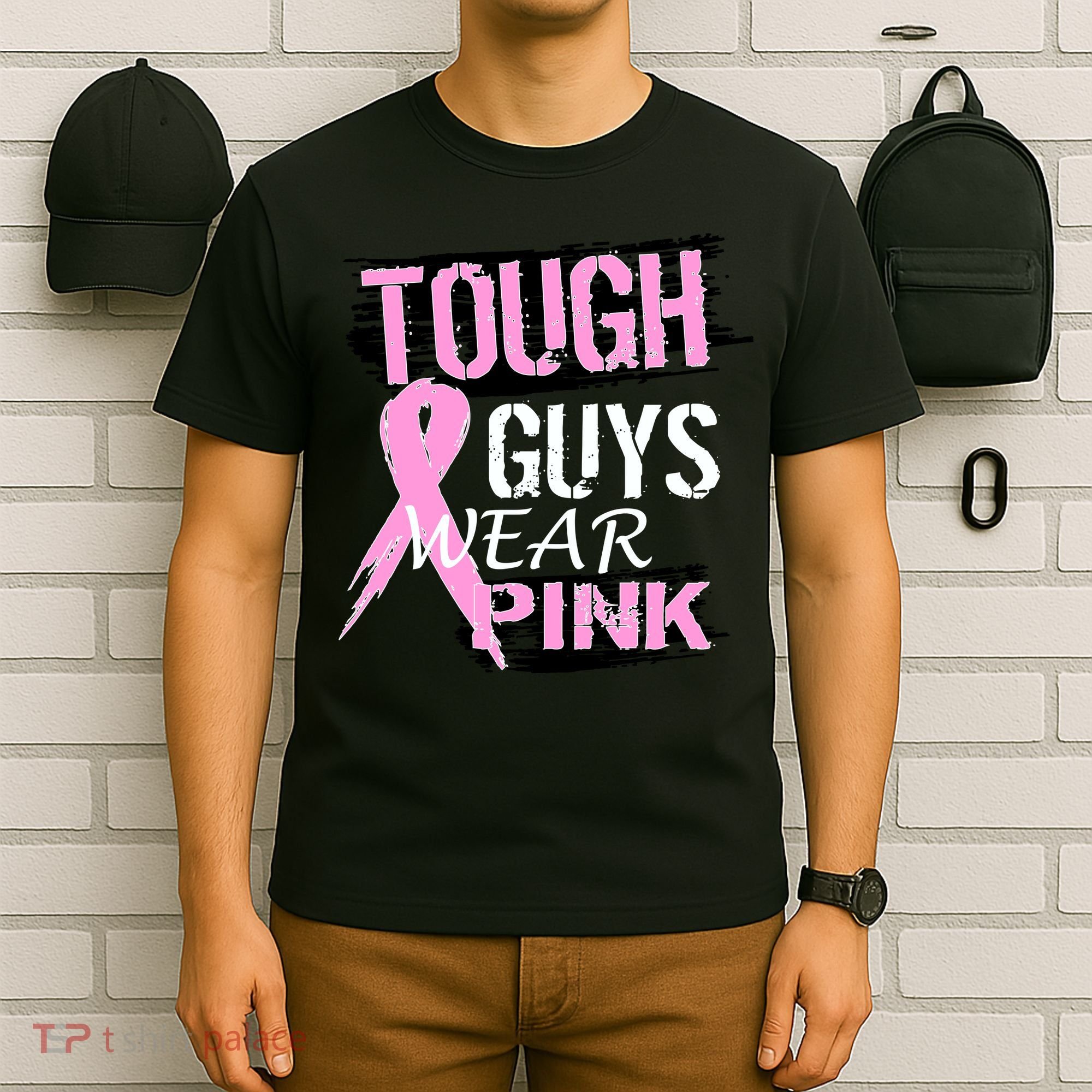 Tough Guys Wear Pink Cancer T-Shirt