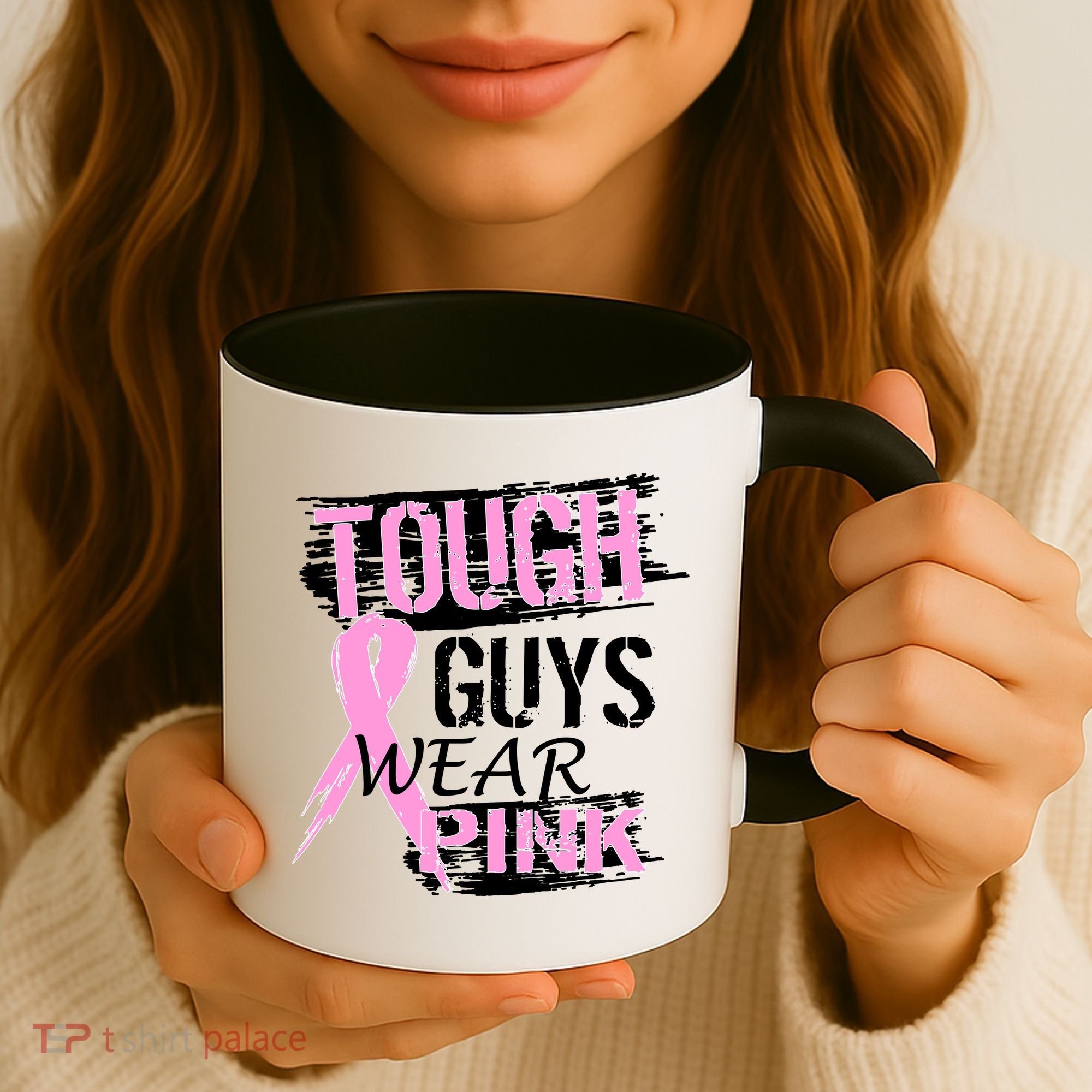 Tough Guys Wear Pink Cancer Coffee Mug