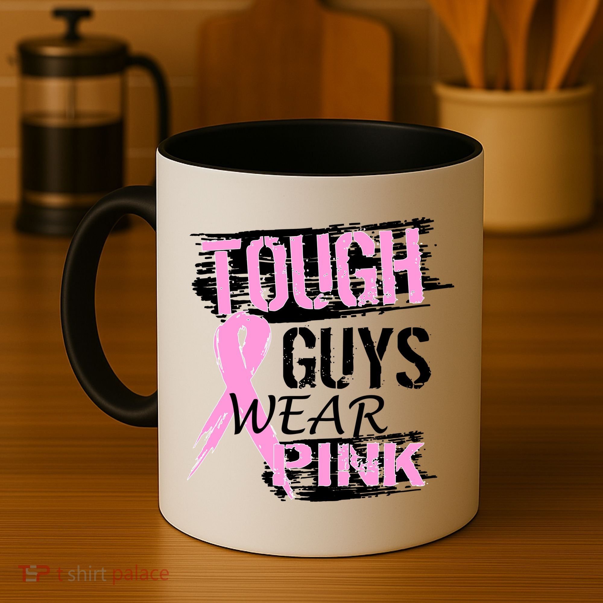 Tough Guys Wear Pink Cancer Coffee Mug