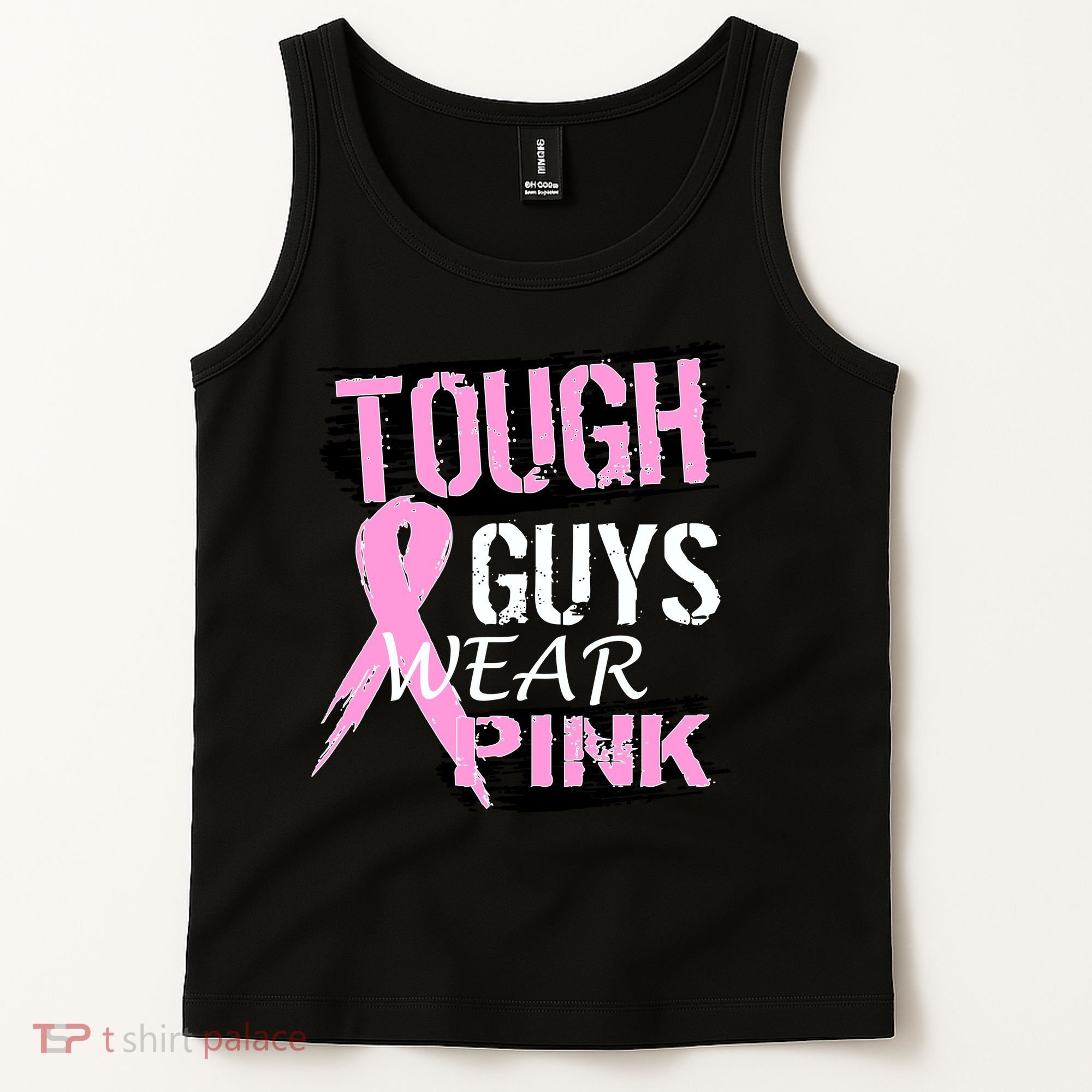 Tough Guys Wear Pink Cancer Tank Top