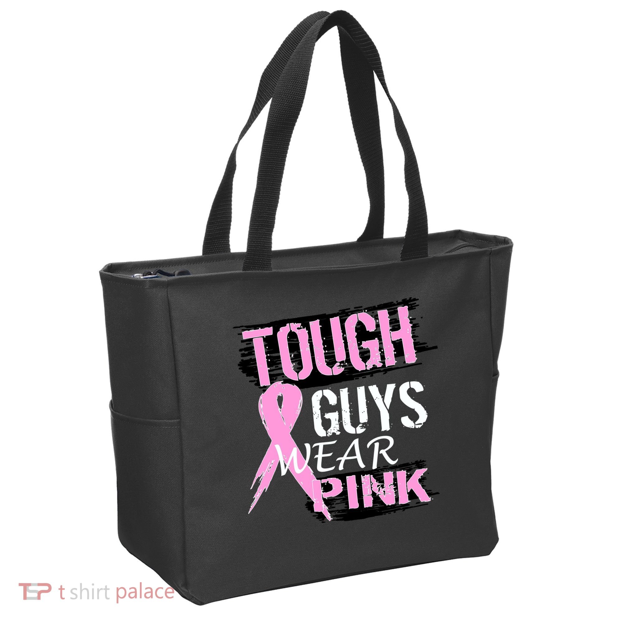 Tough Guys Wear Pink Cancer Tote Bag