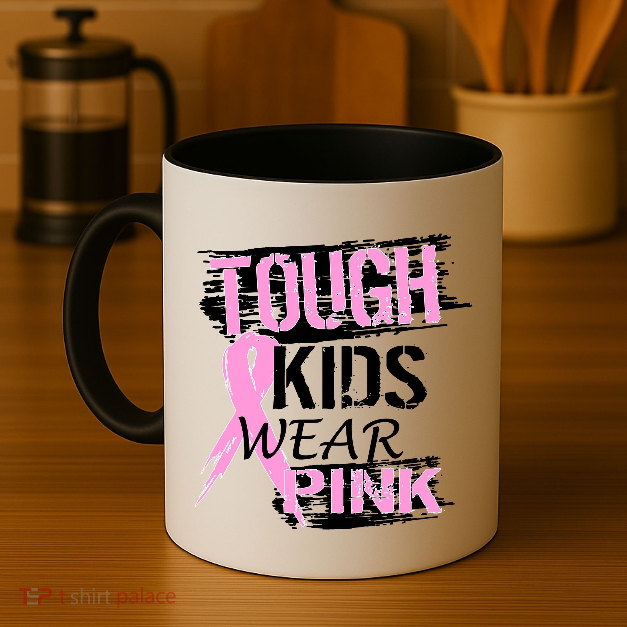 Tough Kids Wear Pink Cancer Coffee Mug