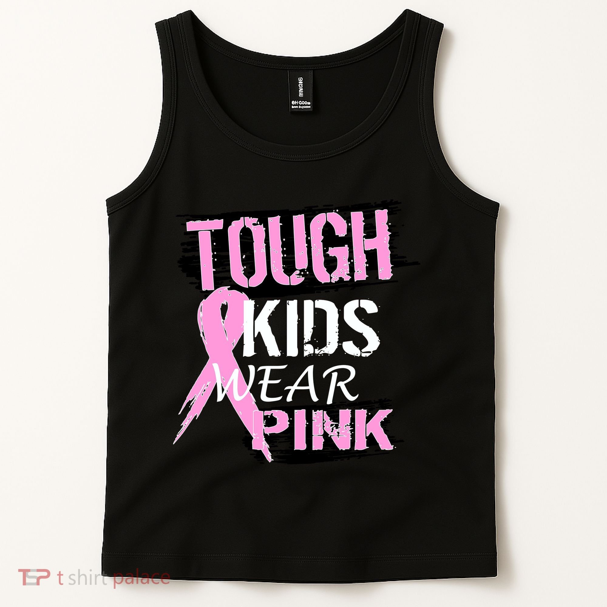 Tough Kids Wear Pink Cancer Tank Top