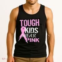 Tough Kids Wear Pink Cancer Tank Top thumb 3