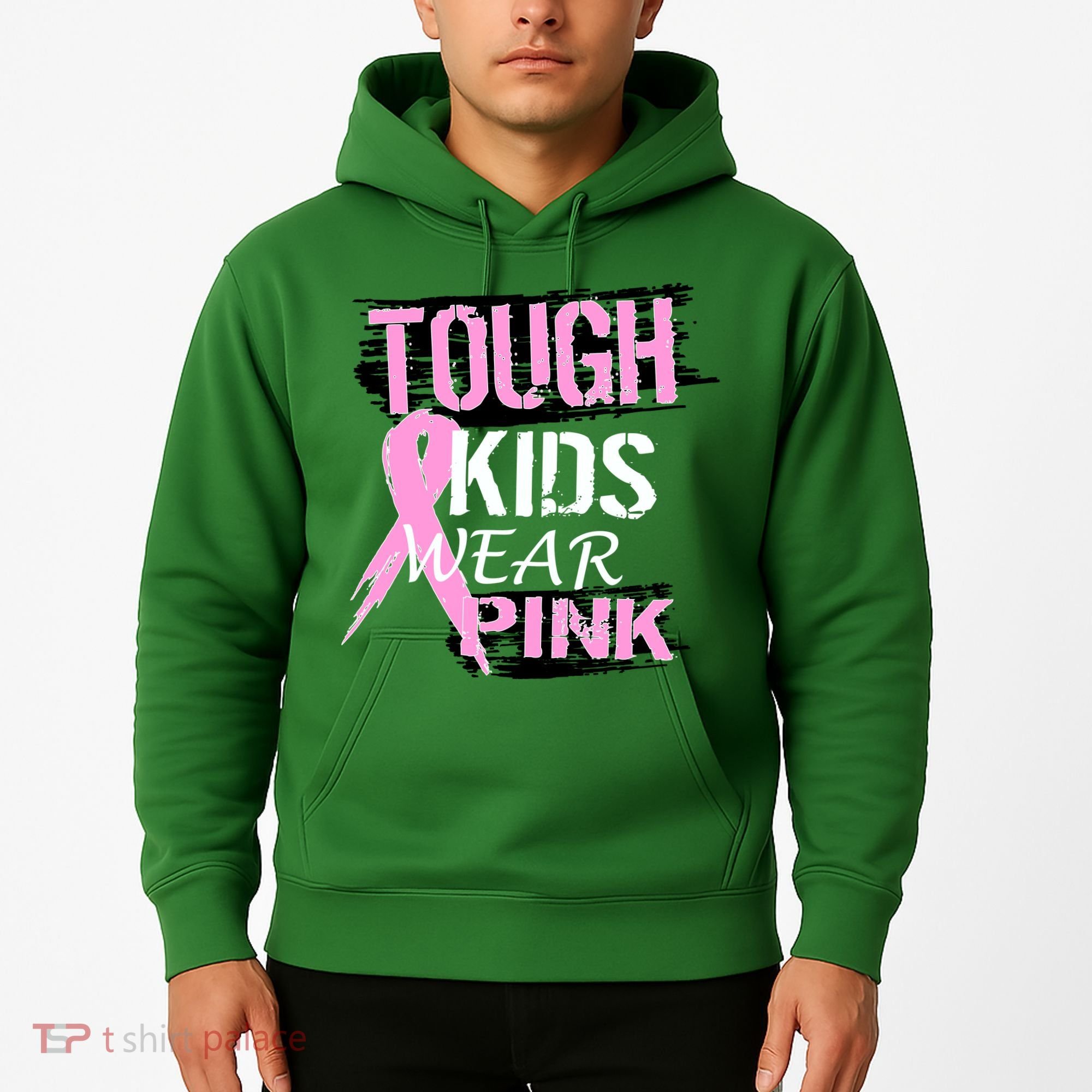 Tough Kids Wear Pink Cancer Hoodie