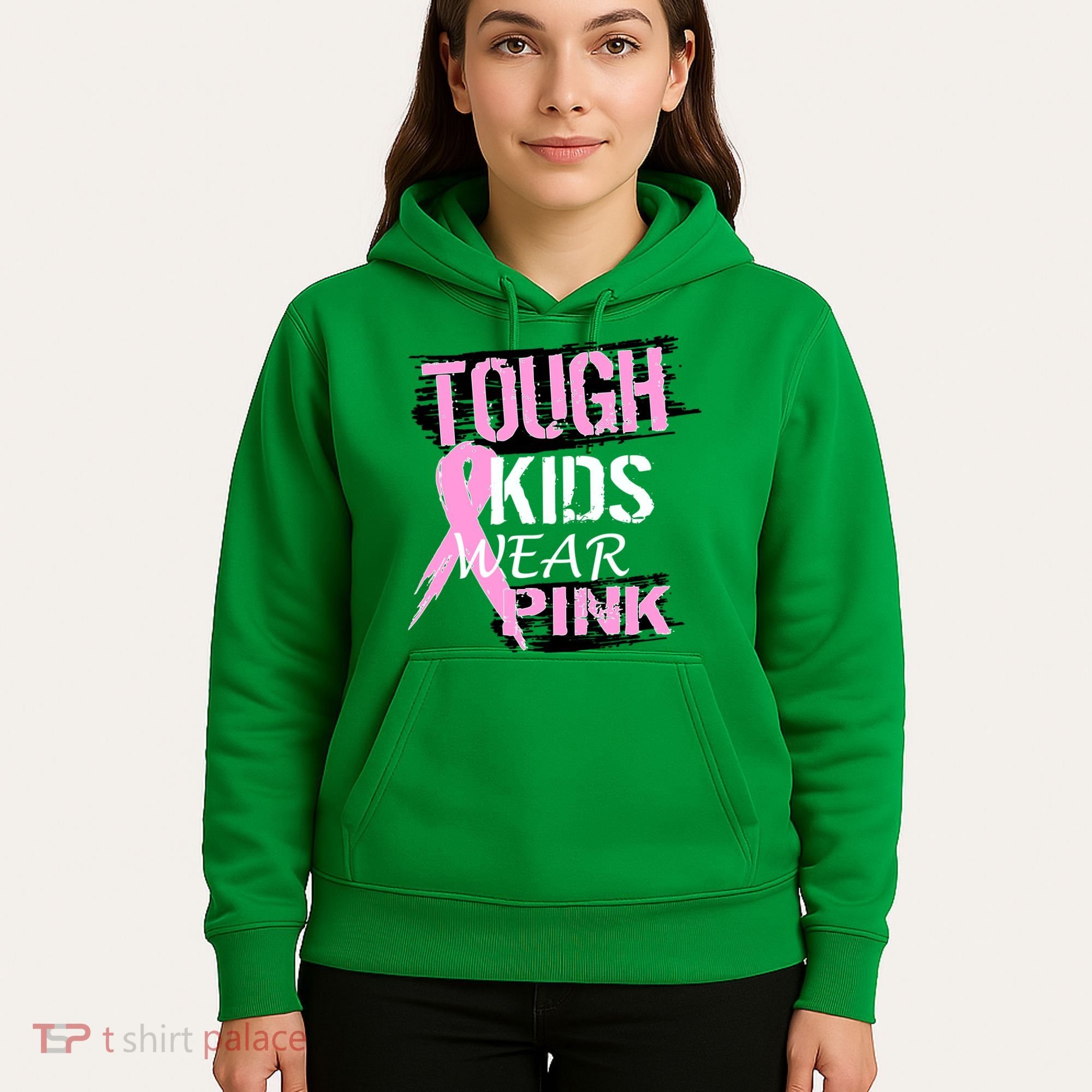 Tough Kids Wear Pink Cancer Hoodie
