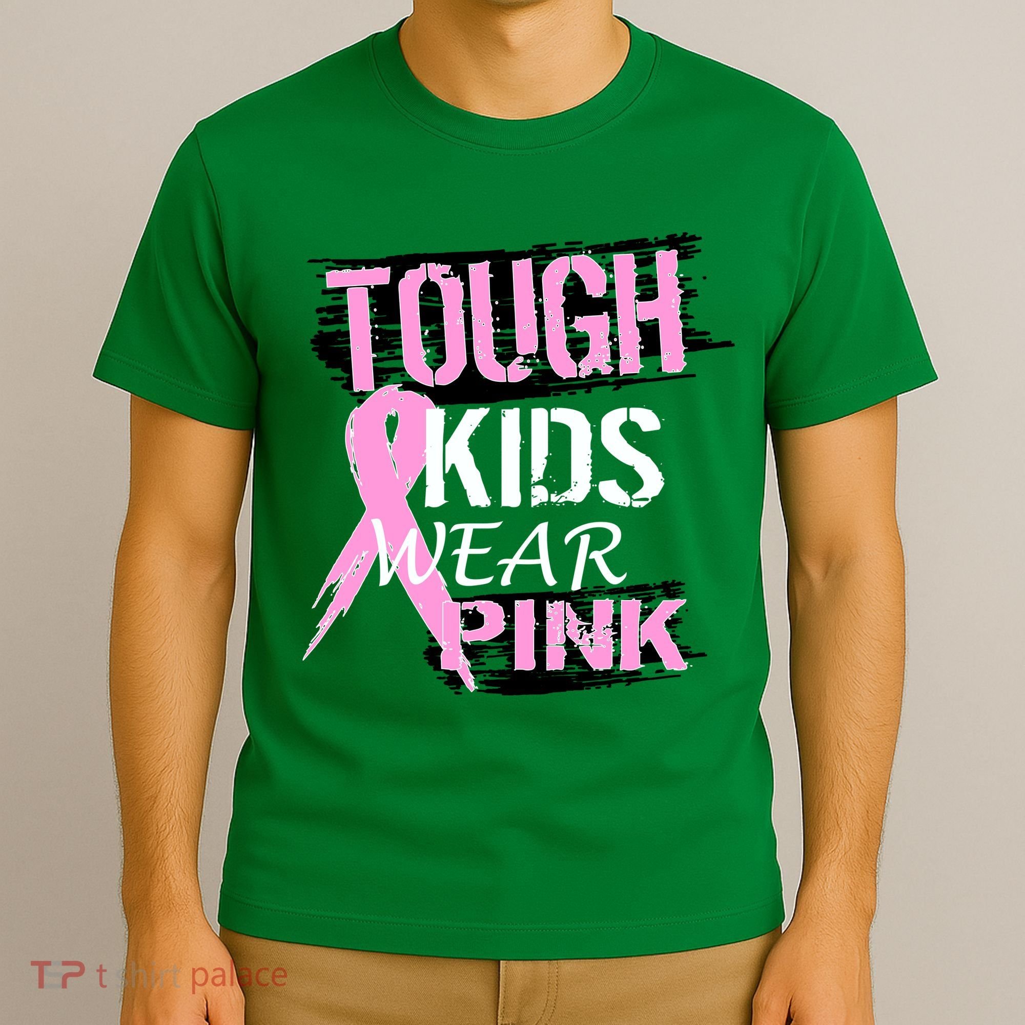Tough Kids Wear Pink Cancer T-Shirt