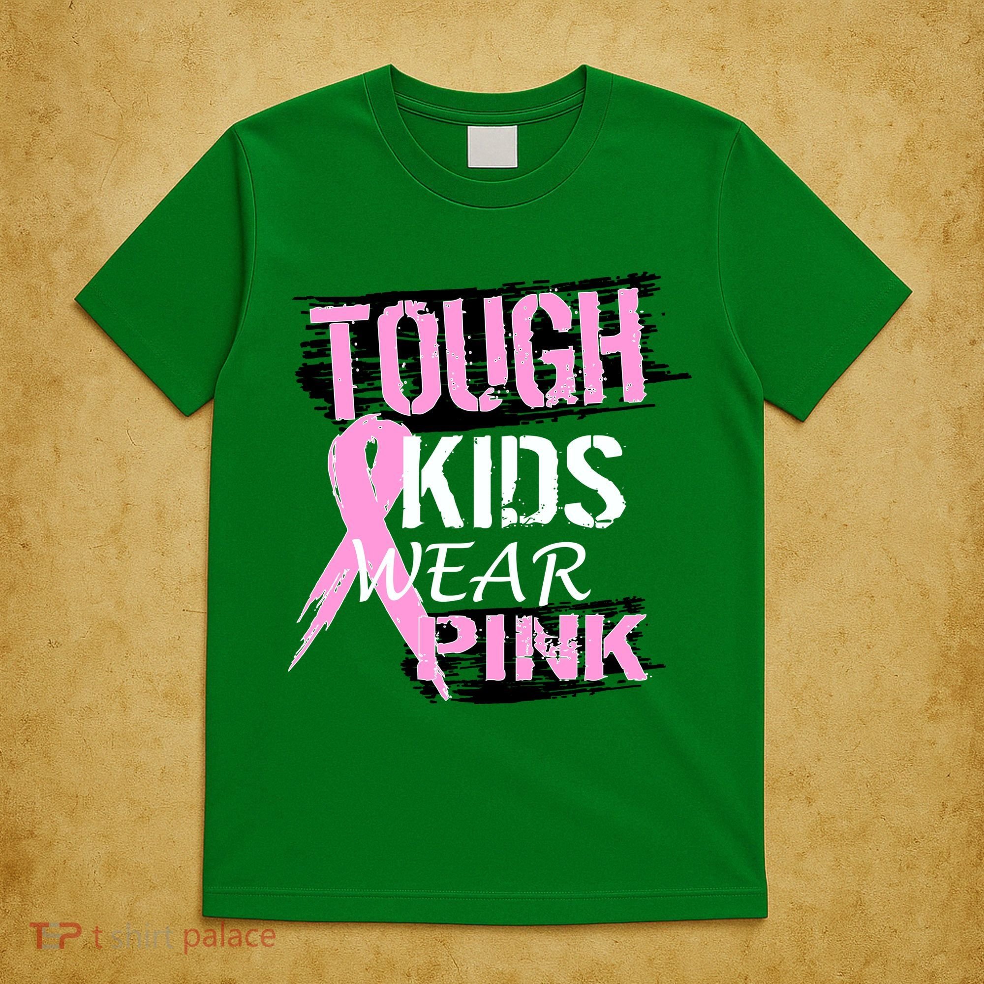 Tough Kids Wear Pink Cancer T-Shirt
