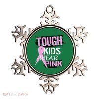 Tough Kids Wear Pink Cancer Ornament thumb 0