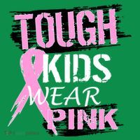 Tough Kids Wear Pink Cancer Ornament thumb 1