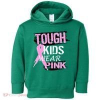 Tough Kids Wear Pink Cancer Toddler Hoodie thumb 0