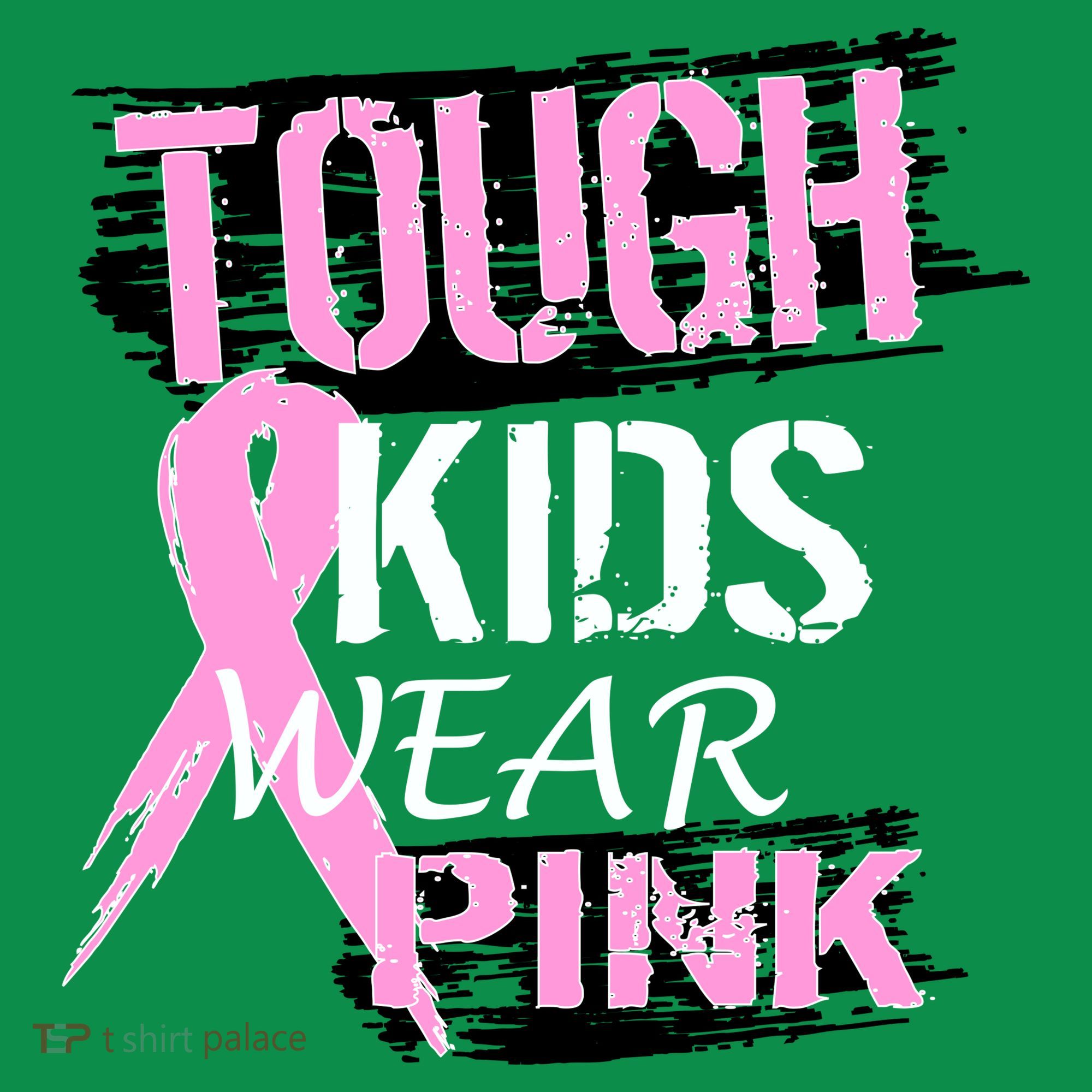 Tough Kids Wear Pink Cancer Toddler Hoodie