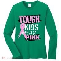 Tough Kids Wear Pink Cancer Women's Long Sleeve Shirt thumb 0