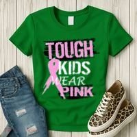 Tough Kids Wear Pink Cancer Women's T-Shirt thumb 3