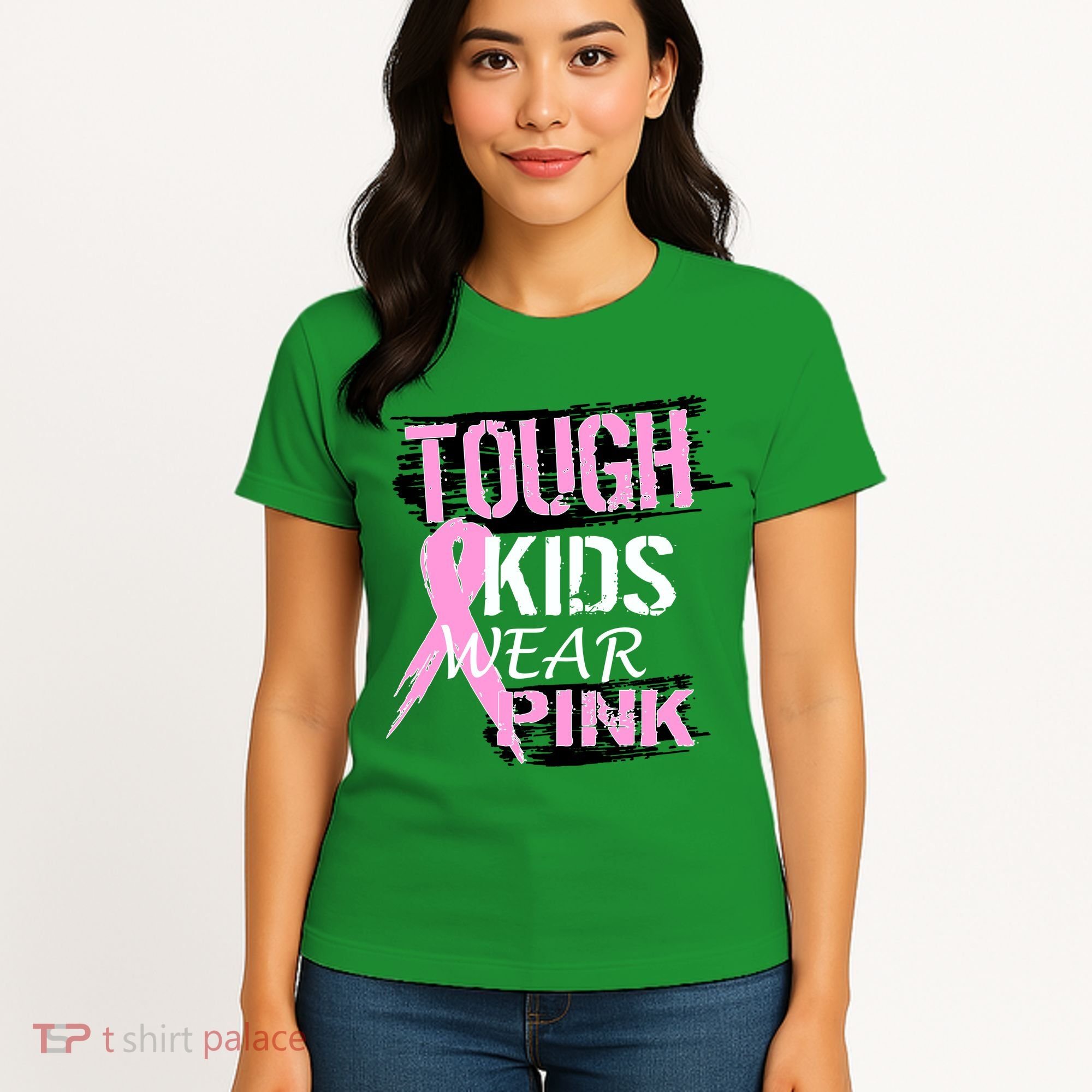 Tough Kids Wear Pink Cancer Women's T-Shirt