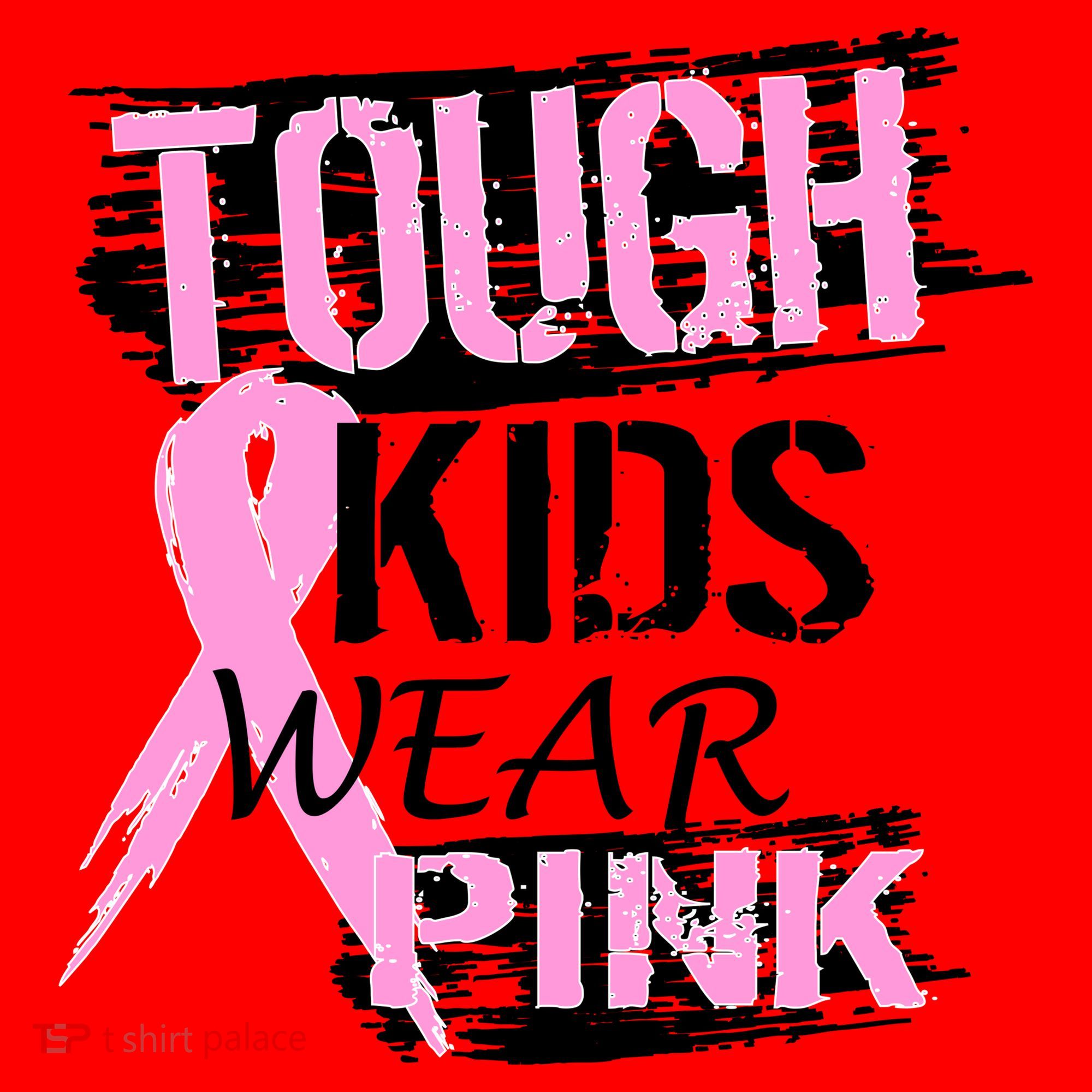 Tough Kids Wear Pink Cancer Santa Hat
