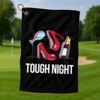 Tough Night Party Golf Towel thumb 1