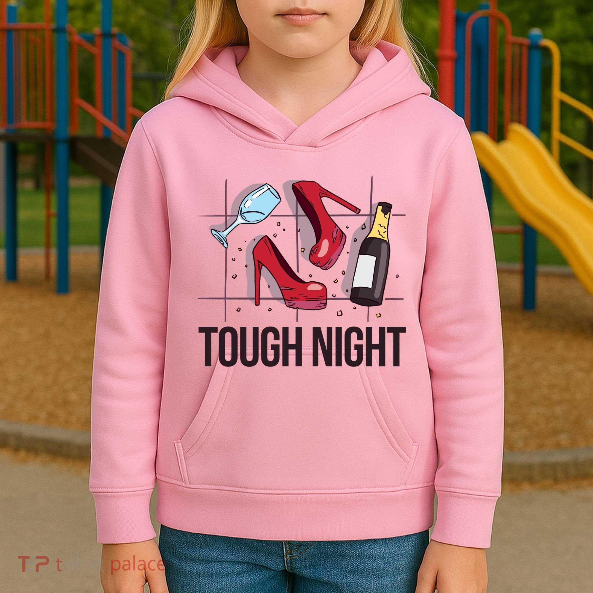 Tough Night Party Kids Hoodie