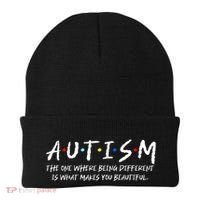 The One Where Autistic Autism Awareness Dad Mom Gift Beanie thumb 0