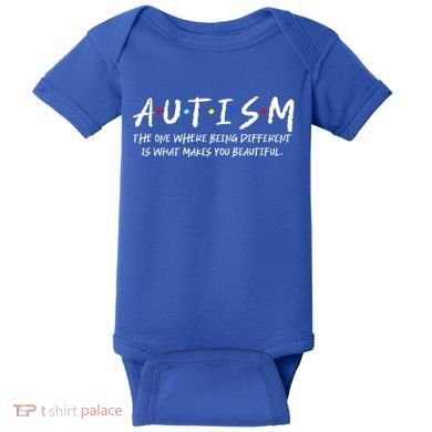 The One Where Autistic Autism Awareness Dad Mom Gift Baby Bodysuit