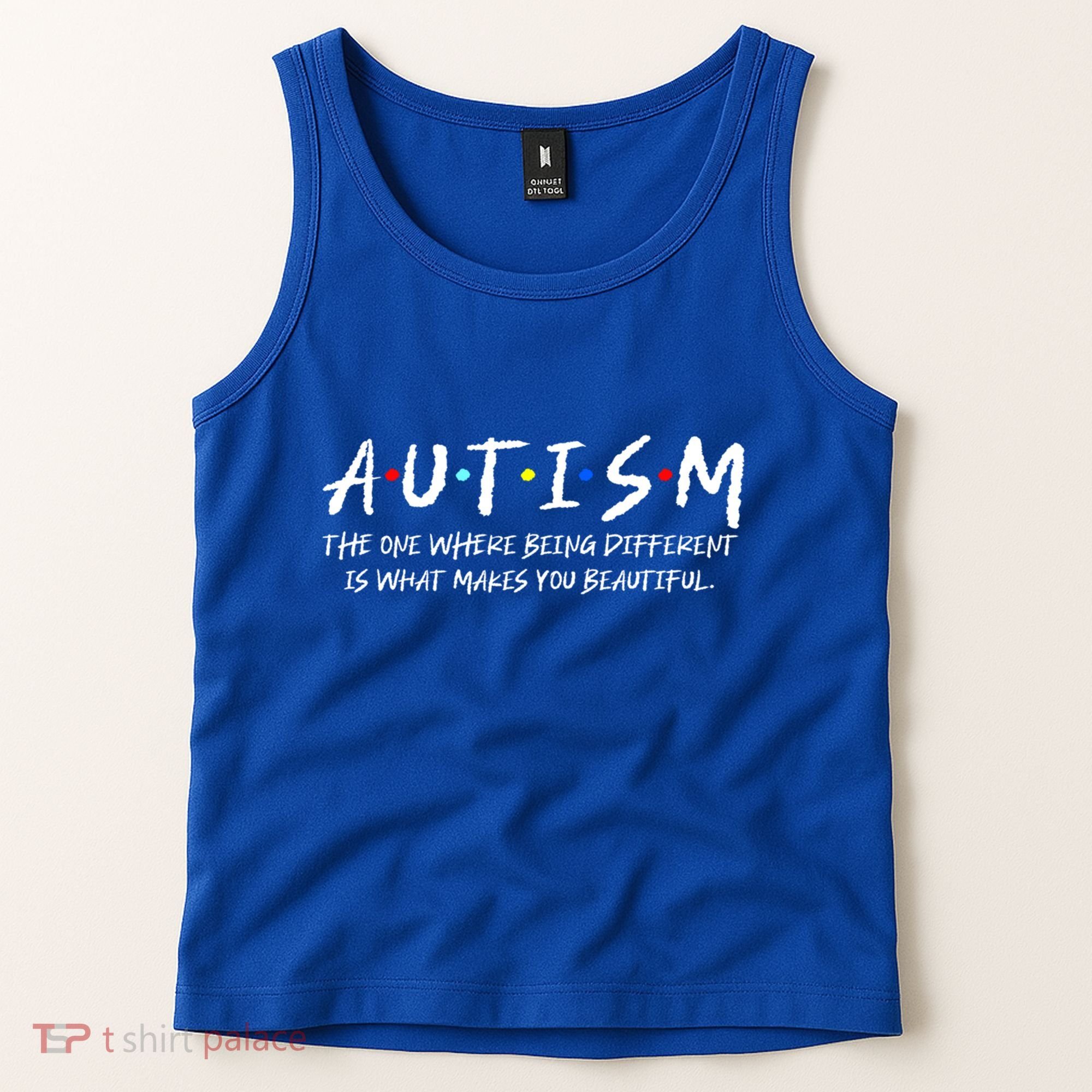 The One Where Autistic Autism Awareness Dad Mom Gift Tank Top