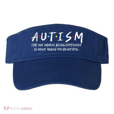 The One Where Autistic Autism Awareness Dad Mom Gift Visor