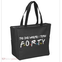 The One Where I Turn Forty 40 Years Old 40th Birthday Gift Tote Bag thumb 2