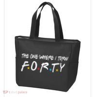 The One Where I Turn Forty 40 Years Old 40th Birthday Gift Tote Bag thumb 3