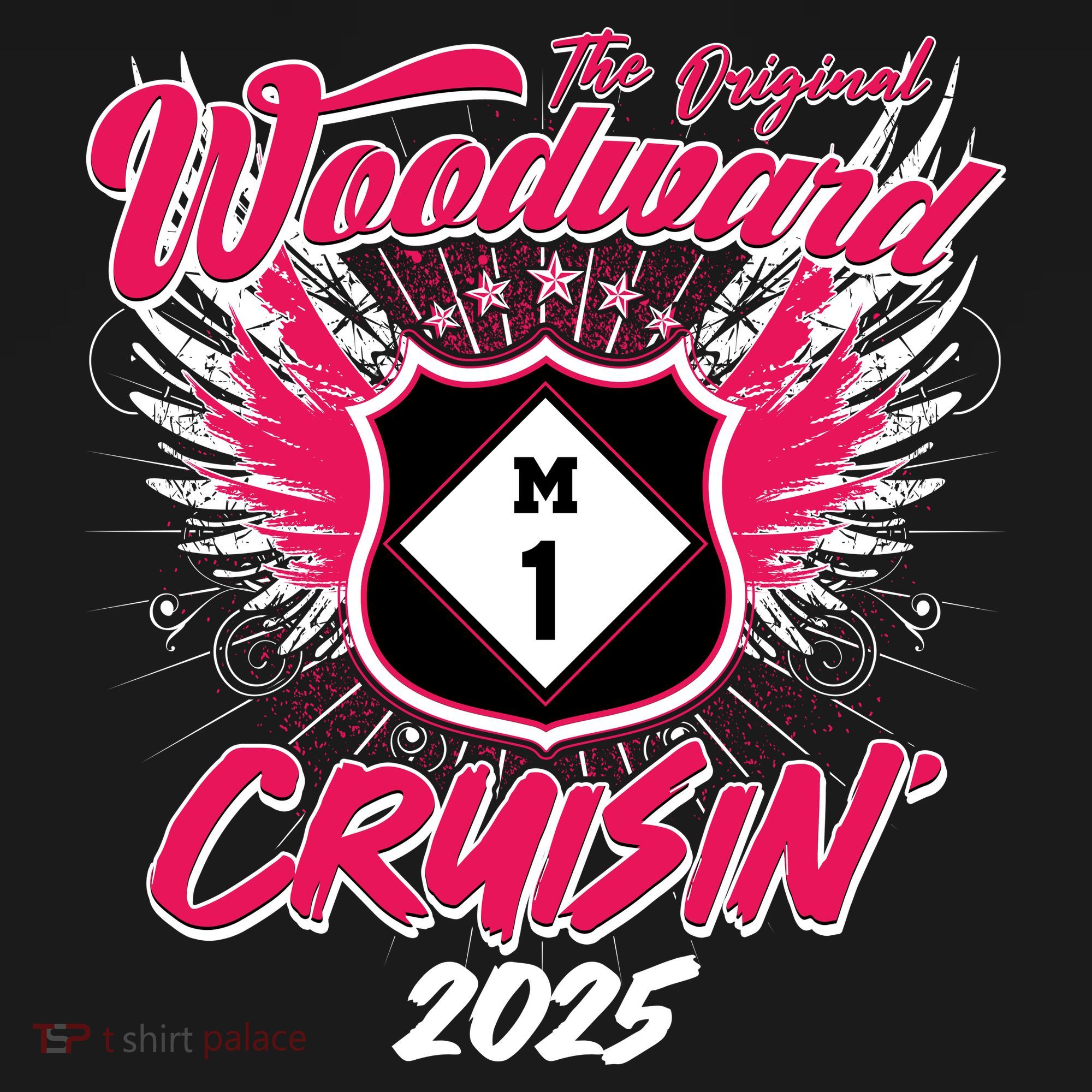 The Original Woodward Ave M1 Cruisin Wings 2025 Women's Hoodie